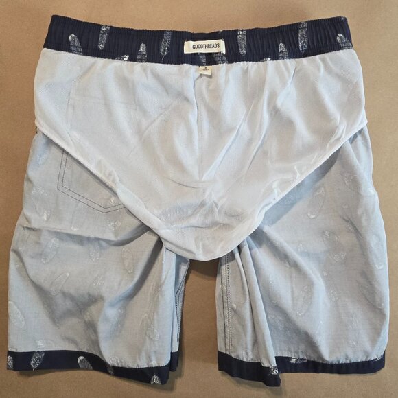 Mens - Goodthreads Feather Printed Swim Trunks - Picture 7 of 15